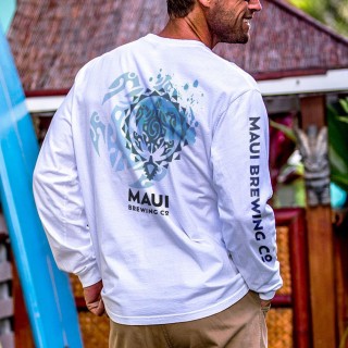 Maui Beer Company's New Big Swell White Classic Round Neck T-shirt